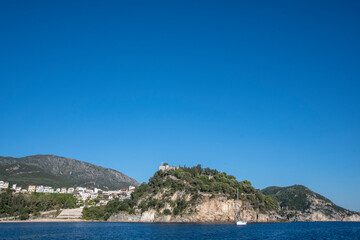 Fototapeta na wymiar sailing trip Corfu, Greece