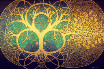 Baum des Lebens Ornament