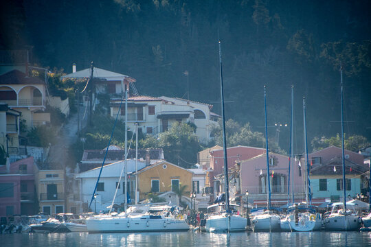 Antipaxos Harbour Captain Hook Pirate Ship Editorial Image - Image of  ionian, greece: 174563680