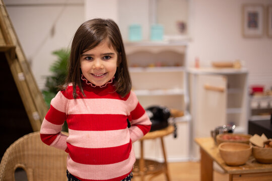 Young girl at pre-school