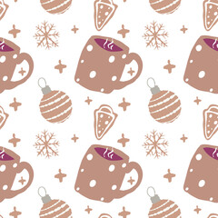 seamless pattern with cup