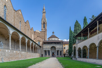 Cloître de la Basilica di Santa Croce di Firenze, Italie