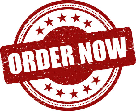 order now stamp. order now label. round grunge sign