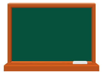 Chalkboard icon. Cartoon blackboard with chalk. School symbol
