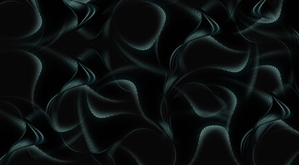 Obraz premium Floral silhouette in digital art