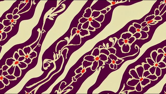 Flower chintz indian animation seamless . Botanical batik paisley background. Vintage floral print design for wallpaper, clothing, wrapping paper, wedding, home textile, women dress.