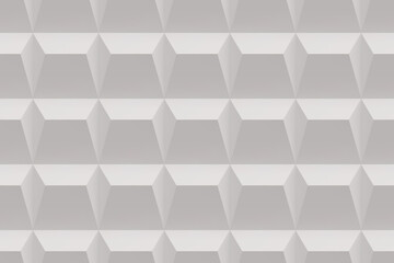 White acoustic sound proof soft foam seamless texture. Pattern of wall of music recording studio. Polyurethane insulation material. Abstract background. Vector illustration