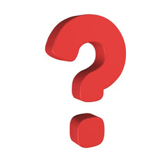 3d question mark icon questioning for answers