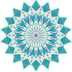 Floral  mandala background design for wedding invitations, book covers and Islamic background