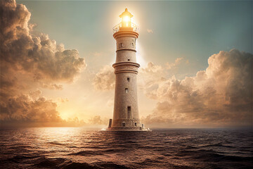 Vintage lighthouse