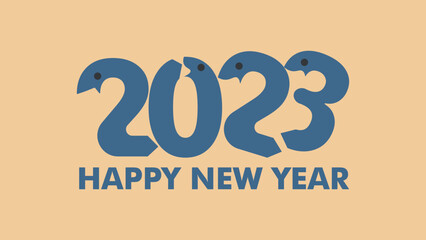 Fototapeta na wymiar HAPPY NEW YEAR 2023 BACKGROUND, GRAPHIC RESOURCE, can be used for baner, flyer, logo or etc. 