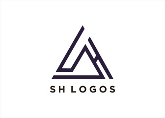 sh triangle logo design