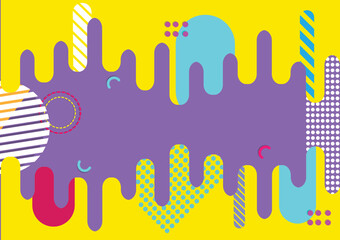 Style geometric background playful design, abstract geometric background design template graphics, colorful geometric shape pattern.