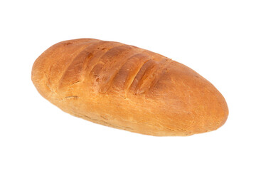 Photo of a fresh loaf isolated on a white background