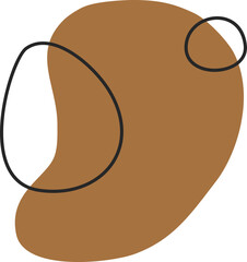 Abstract Organic Shape Vector Illustration