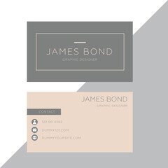 Simple and creative business card template
