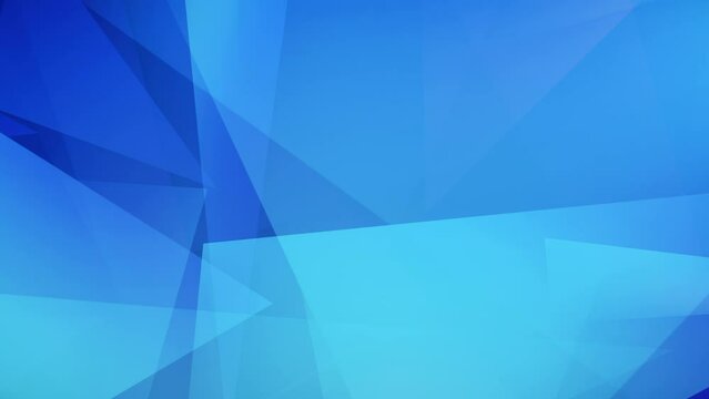 Abstract polygonal blue technology looped gradient abstract background. Business video network connection space low poly data corporate presentation. 4k motion design seamlessly looping animation  
