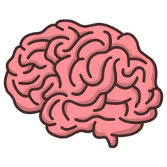 brain human anatomy. mind icon illustration