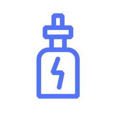 Fototapeta premium sport energy drink bottle sports water line icon