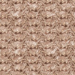 Cute safari wild tiger animal pattern for babies room decor. Seamless big cat furry brown textured gender neutral print design. 