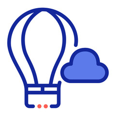 hot air balloon icon