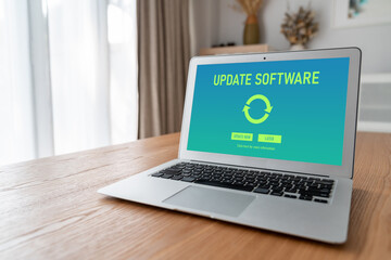 Software update on computer for modish version of device software upgrade