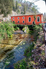 old mill in Posta Fibreno nature reserve (Frosinone)