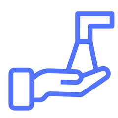 handeid al adhacultures line icon