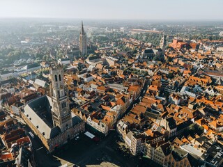The Belfry of Bruges the town of Bruges, Belgium