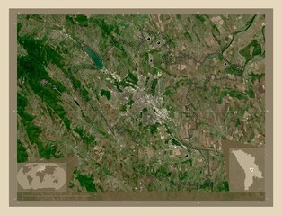 Chisinau, Moldova. High-res satellite. Major cities