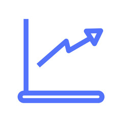 chart digital marketing statistics line icon