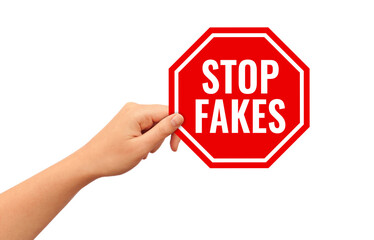 Stop fakes sign