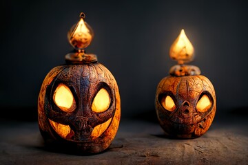 jack o lantern, halloween pumpkin, lantern, light, scary, spooky head, spooky lantern