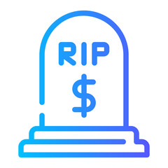 grave gradient icon