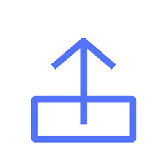 arrow direction navigation up line icon