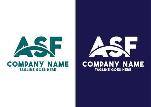 Letter ASF logo design vector template, ASF logo