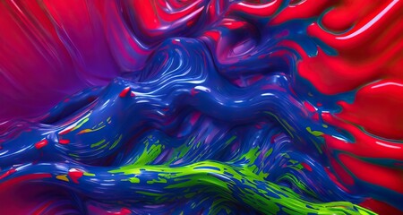 Abstract colorful fluids