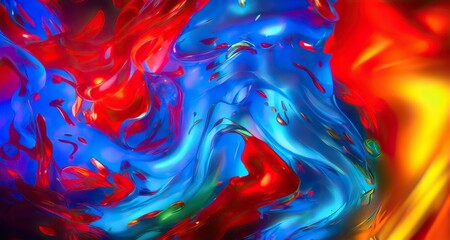 Abstract colorful fluids