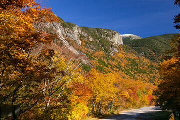 Autumn in the mountains, Franconia Notch State Park, New Hampshire