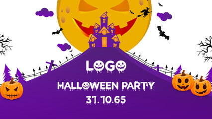 Halloween festival background for paste text decorate the site more