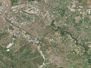 Aerodrom, Macedonia. Low-res satellite. No legend © Yarr65
