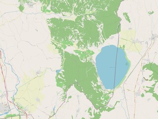 Fototapeta premium Dojran, Macedonia. OSM. No legend