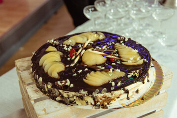 gâteau poires chocolat