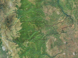 Vevcani, Macedonia. High-res satellite. No legend