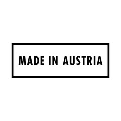 made in Austria, symbol, label, template