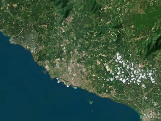 Melaka, Malaysia. Low-res satellite. No legend - obrazy, fototapety, plakaty