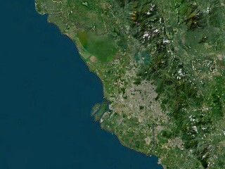 Selangor, Malaysia. High-res satellite. No legend - obrazy, fototapety, plakaty