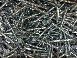 Set of hardware (screws, nuts, washers ...) usable in the background