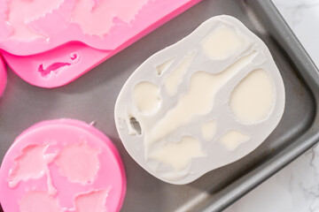 Mermaid themed 3 layer vanilla cake