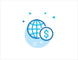 Global Economy Stroke Line Icon
